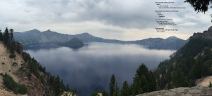 Sky, land, and water all meet in the Crater