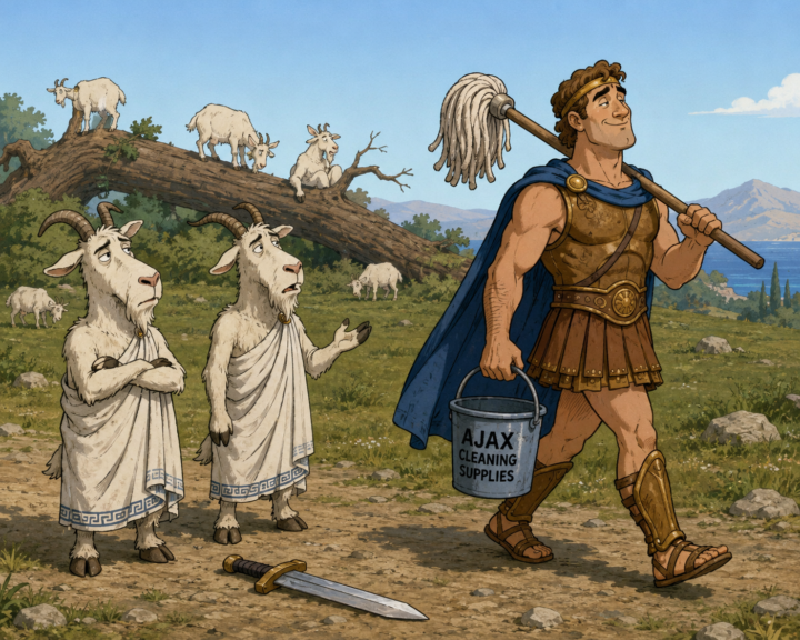 Ajax and the Tragedy of the Extremely Confused Goats